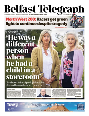 Cover of Belfast Telegraph