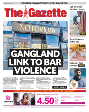 Cover of Blackpool Gazette