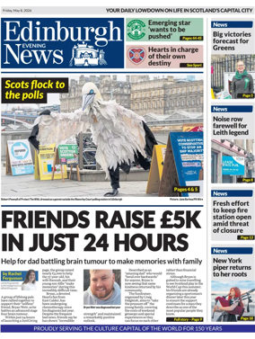 Cover of Edinburgh Evening News