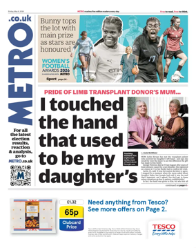 Cover of Metro (UK)
