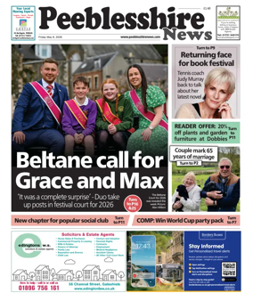 Cover of Peebleshire News