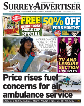 Cover of Surrey Advertiser