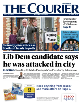 Cover of The Courier & Advertiser (Angus and Dundee)