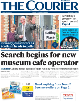 Cover of The Courier & Advertiser (Perth and Perthshire Edition)