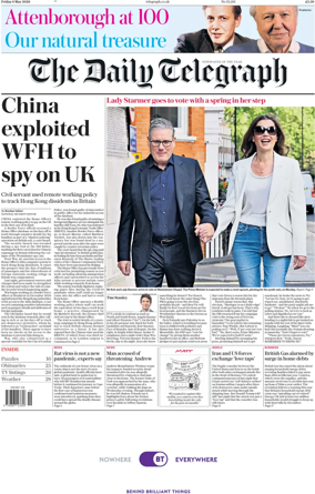 Cover of The Daily Telegraph