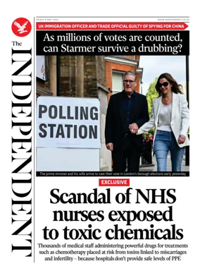Cover of The Independent