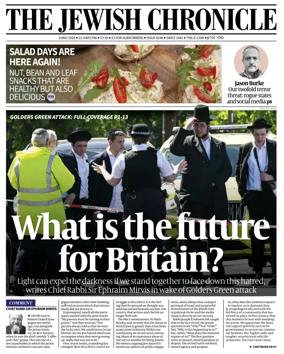Cover of The Jewish Chronicle