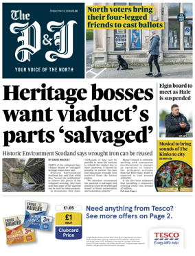 Cover of The Press and Journal (Inverness Highlands and Islands)