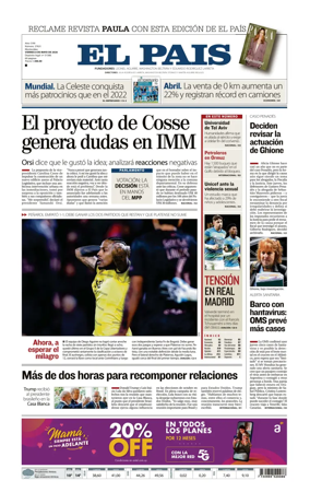 Cover of El Pais (Uruguay)