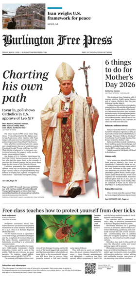 Cover of Burlington Free Press