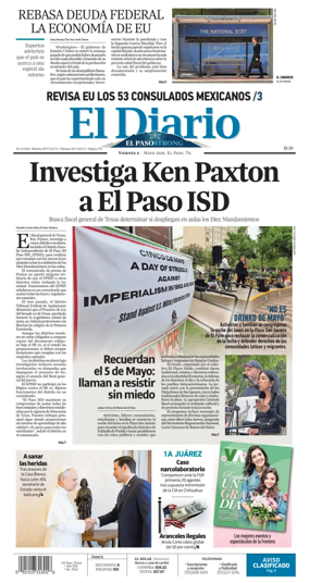 Cover of El Diario de El Paso