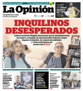 Cover of La Opinion