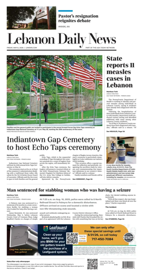 Cover of Lebanon Daily News