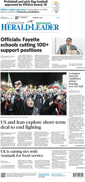 Cover of Lexington Herald-Leader