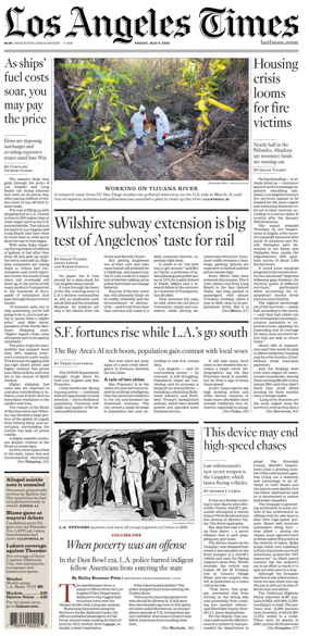 Cover of Los Angeles Times
