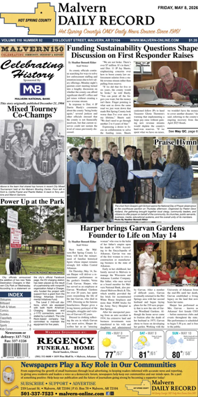 Cover of Malvern Daily Record