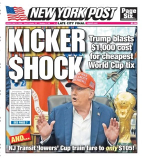 Cover of New York Post