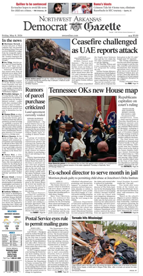 Cover of Northwest Arkansas Democrat-Gazette