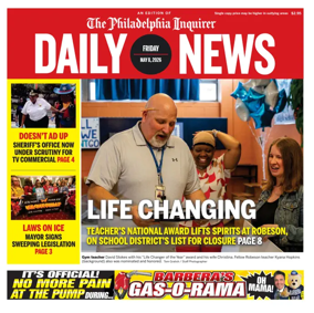 Cover of Philadelphia Daily News