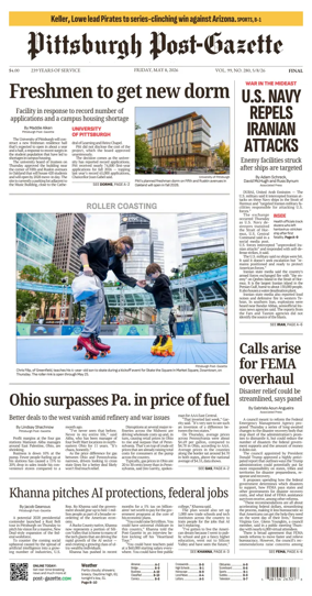 Cover of Pittsburgh Post-Gazette