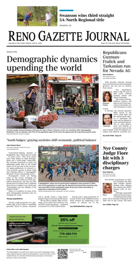 Cover of Reno Gazette Journal