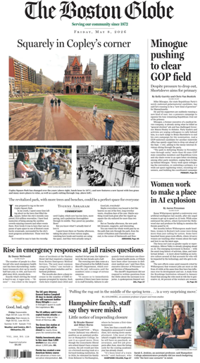 Cover of The Boston Globe
