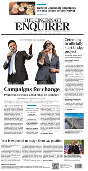 Cover of The Cincinnati Enquirer