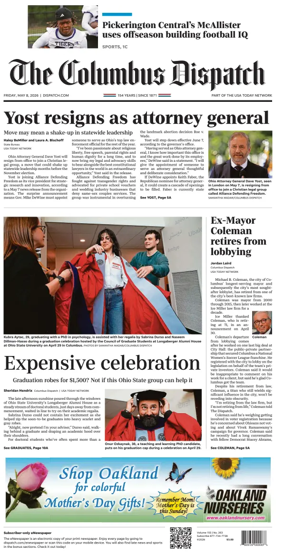 Cover of The Columbus Dispatch