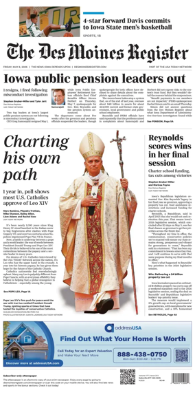 Cover of The Des Moines Register