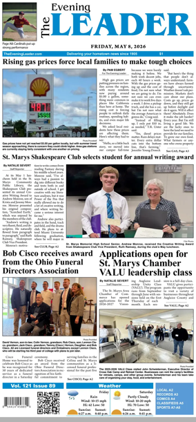 Cover of The Evening Leader