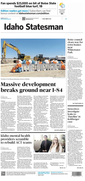 Cover of The Idaho Statesman
