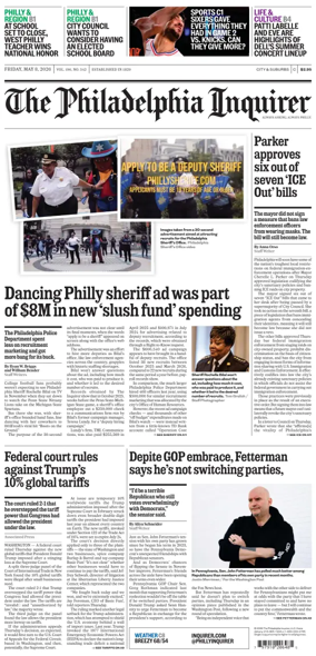 Cover of The Philadelphia Inquirer (South Jersey edition)