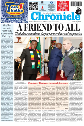 Cover of Chronicle (Zimbabwe)