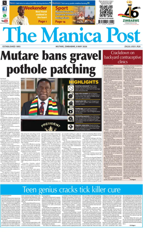 Cover of The Manica Post