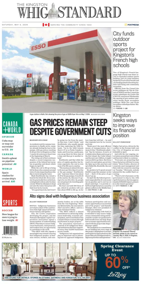 Cover of Kingston Whig-Standard