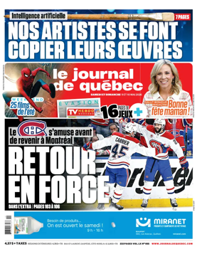 Cover of Le Journal de Quebec
