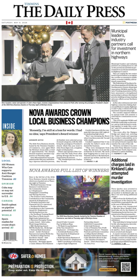 Cover of The Daily Press (Timmins)