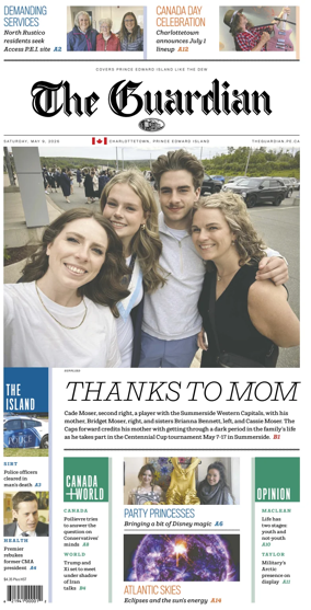 Cover of The Guardian (Charlottetown)