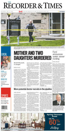 Cover of The Recorder & Times (Brockville)