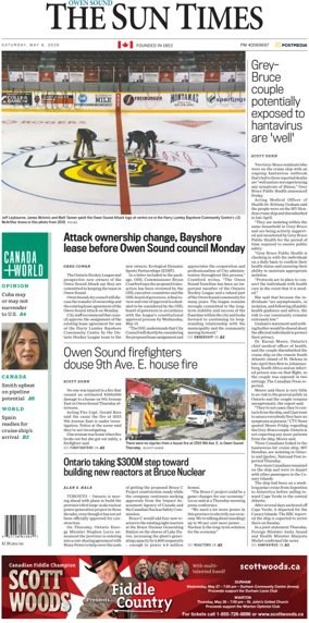 Cover of The Sun Times (Owen Sound)
