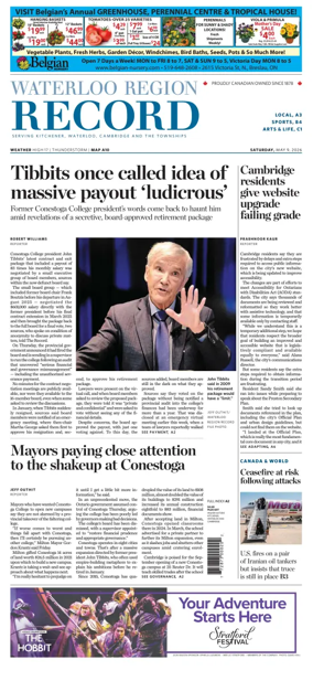 Cover of Waterloo Region Record