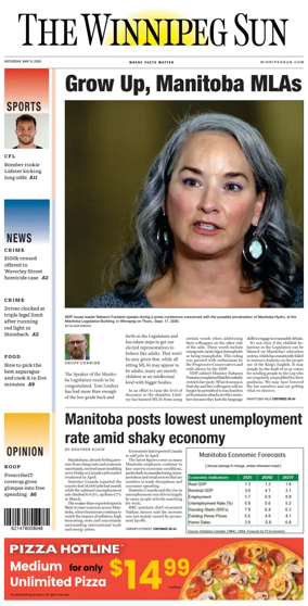 Cover of Winnipeg Sun