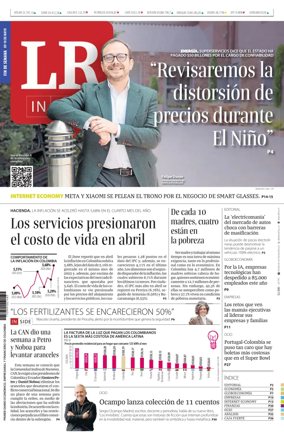 Cover of La Republica (Colombia)