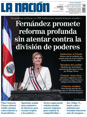 Cover of La Nacion (Costa Rica)
