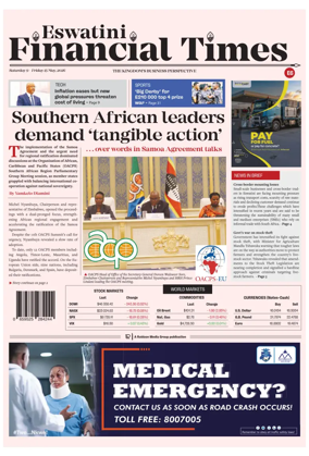 Cover of Eswatini Financial Times