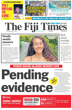 Cover of The Fiji Times