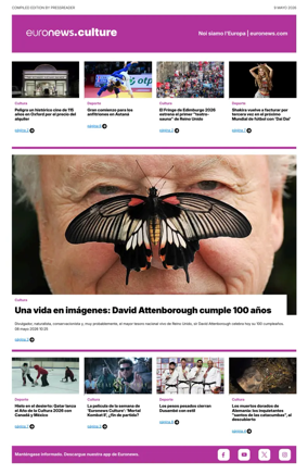 Cover of Euronews Culture and Sport (Spanish) Compiled Edition