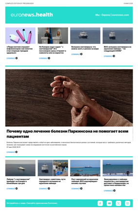Cover of Euronews Health (Russian) Compiled Edition