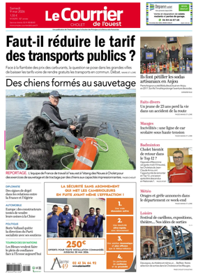 Cover of Le Courrier de l’Ouest (Cholet)