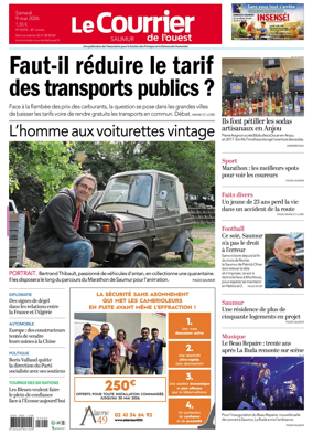 Cover of Le Courrier de l’Ouest (Saumur)